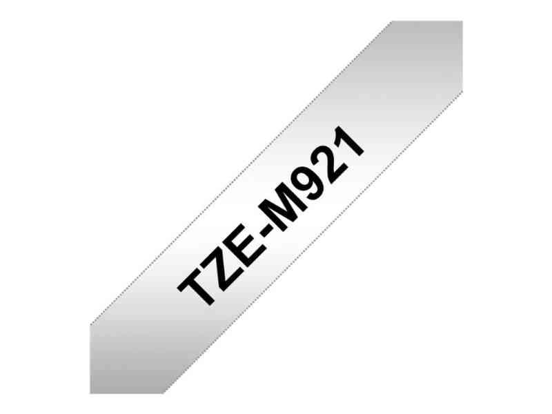 Brother Tze-M921 - Mat Sort Etikettebånd 0,9 cm x 8 m