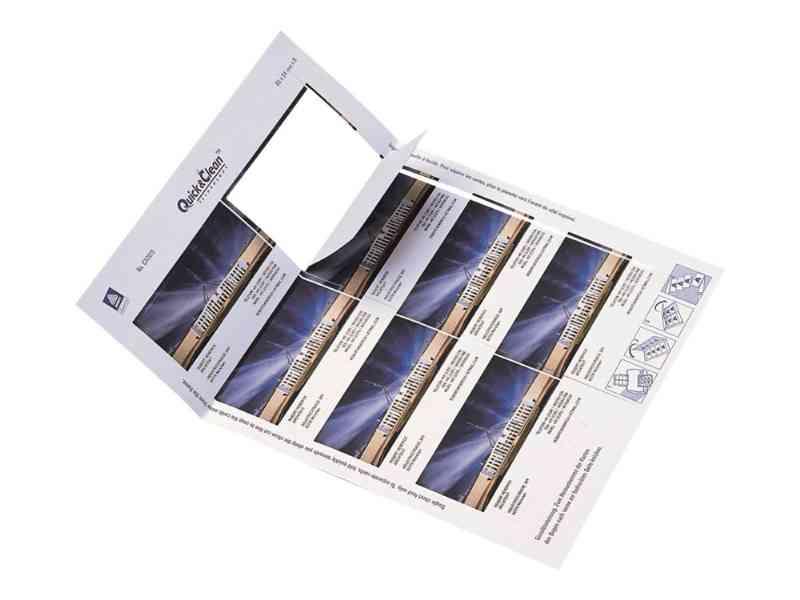 Avery Quick&Clean - Skinnende - Hvid - 220 G/M² - 10 Stk. 8) Fotovisitkort