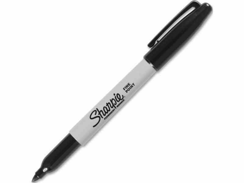 Marker Sharpie Fine Point - Sort Permanent Marker
