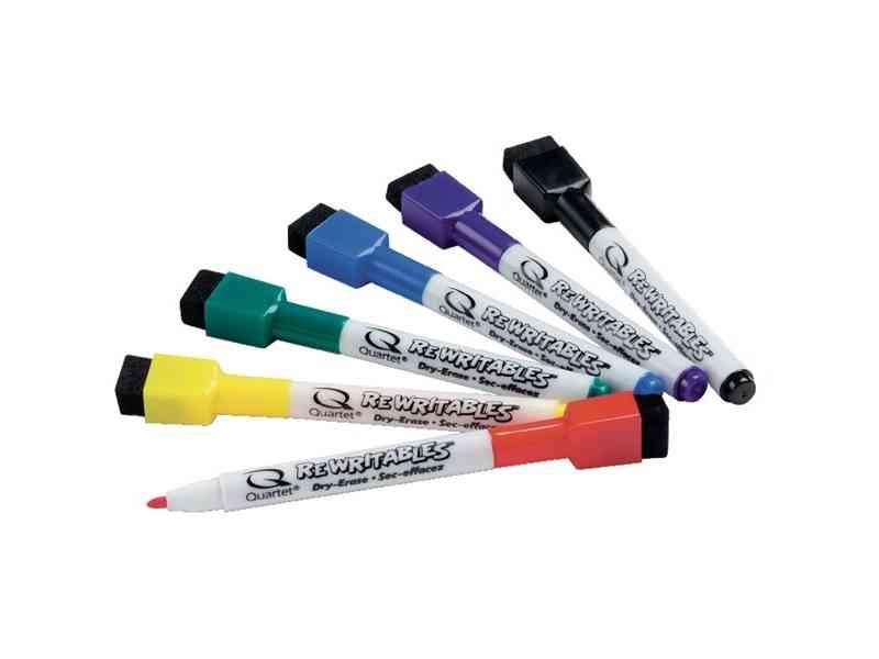 Mini Whiteboardmarkere fra Nobo - 6 Ass. Farver