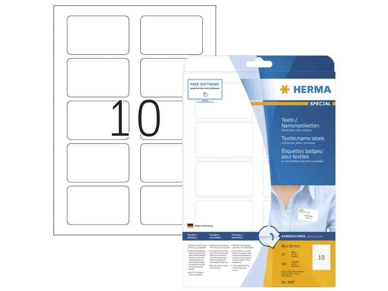 Herma 4587 Aftagelige Silke Etiketter A4 - Specialtilbud!
