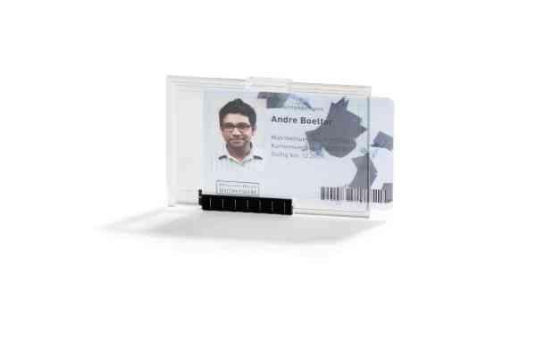 Kortholder Durable Pushbox Mono - 10 stk. Tilbud!