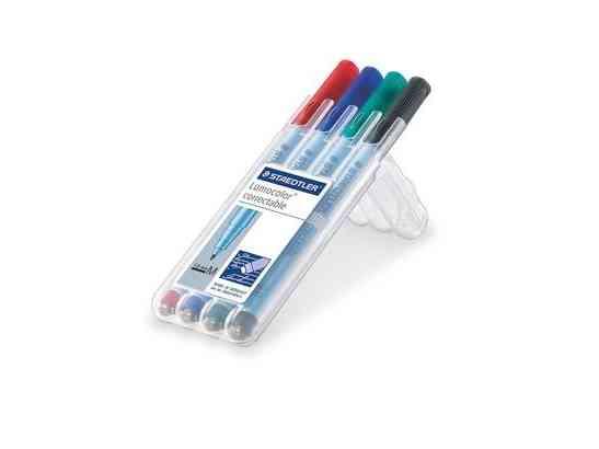 Marker Staedtler Lumocolor Korrigerbar M Non-P 1,0 Mm - 4 Stk.