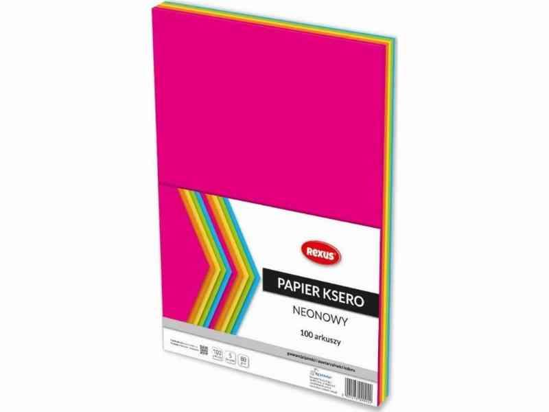 Benjamins Xerox-Papir A4 80G Mix Farve Neon 100 Ark