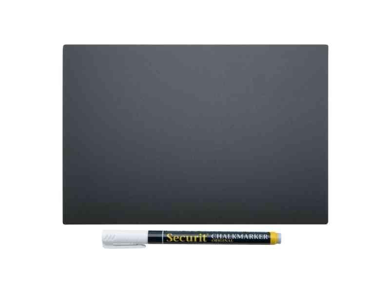 Securit® 5X A4 Dobbeltsidede Tavleplader - Sort