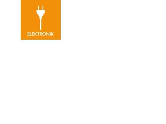 Piktogram til Små Elektronik 12x12 Cm - Godt Tilbud!