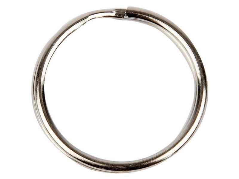 Nøglering, Ø 25 Mm, Metal, Pakke A 100 Stk.