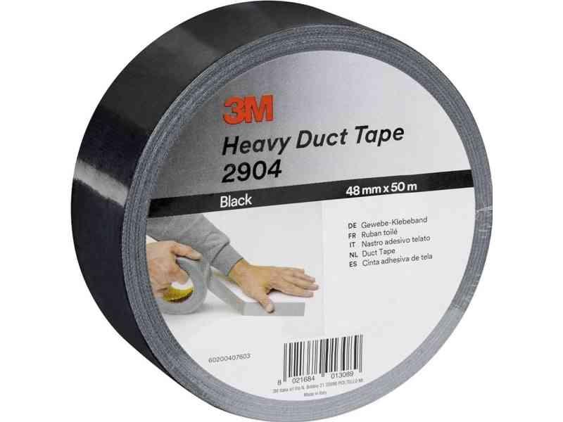 3M 2904 Sølv Tekstiltape 50 M x 48 Mm - 1 Stk