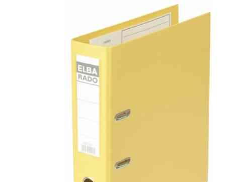 Elba Rado Plast A4 Gul Brevordner 350 Ark 50 Mm