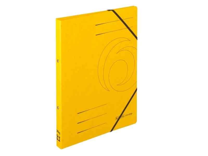 Herlitz 11255486, A4, Pap, Gul, 2,5 Cm, Elastik, 1 Stk