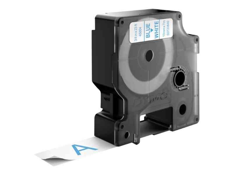 Dymo D1 - Selv-Klæbende - Blå På Hvid - Rulle (1,9 Cm X 7 M) 1 Kassette(R) Mærkattape - For Labelmanager 360, 400, 420, 450, 500, Pc, Pc2, Wireless P