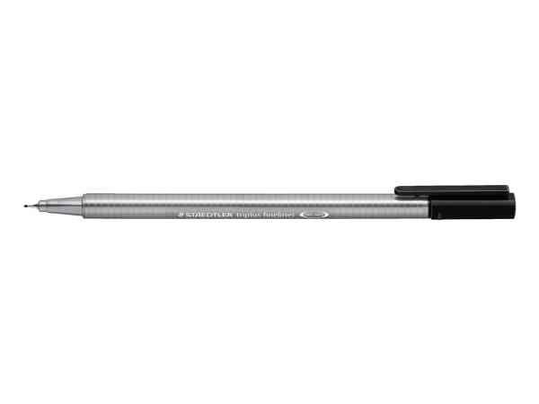 Staedtler Triplus Fineliner - Sort og Grå, Vandbaseret Blæk