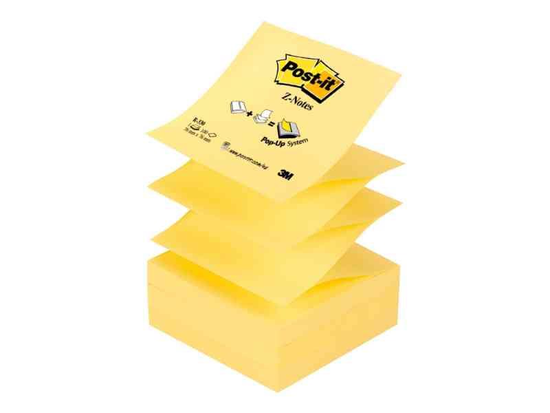 Post-It Z-Noter R-330 - Gule Noter - 76x76 mm - 100 Ark