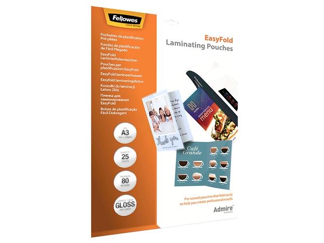 Fellowes A3 Lamineringslommer, Blank PET Folie 0,08 mm