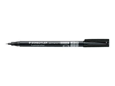 Staedtler Lumocolor Marker - Sort - Superfin - 10 stk.