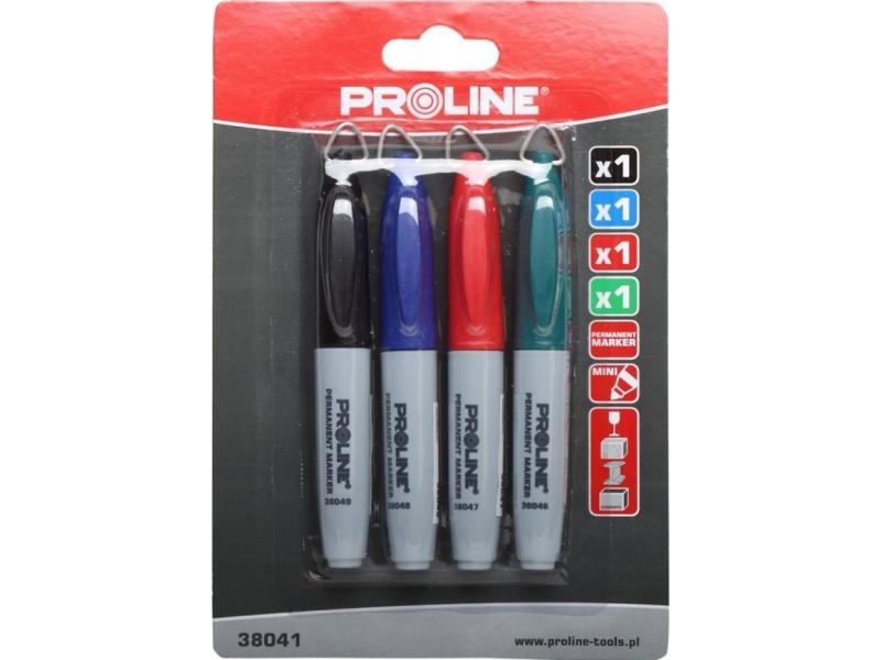 Proline Mini Permanent Markører 4 Stk (Cza, No, Cza, Zie)