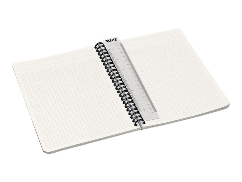 Leitz Office Notesbog A5 - Wire Indbundet - Grå Papir