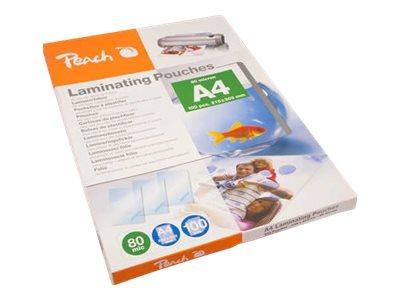Peach 100-Pakke A4 Lamineringslommer - Blank Finish