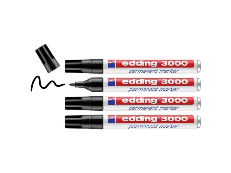 Edding Permanentmarker Sort - Vandfast Kvalitet