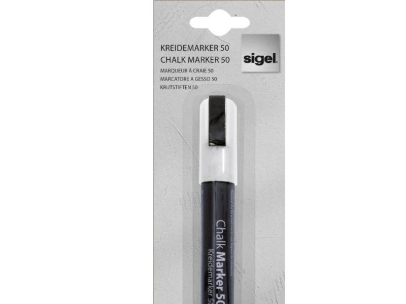 Sigel GL181 Permanentmarker i Hvid - 1 Stk