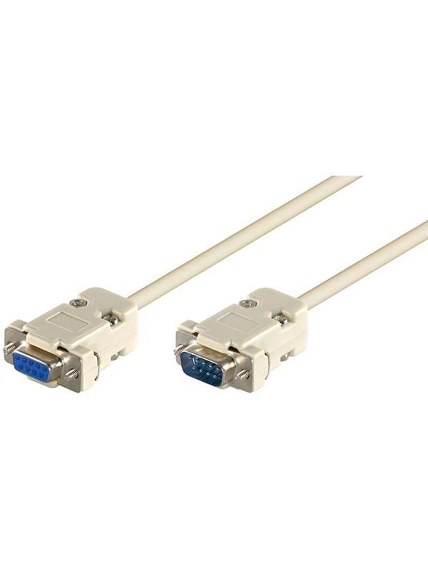 Pro Seriel RS232 9-pins Kabel (M/F) - 2m, Godt Tilbud!