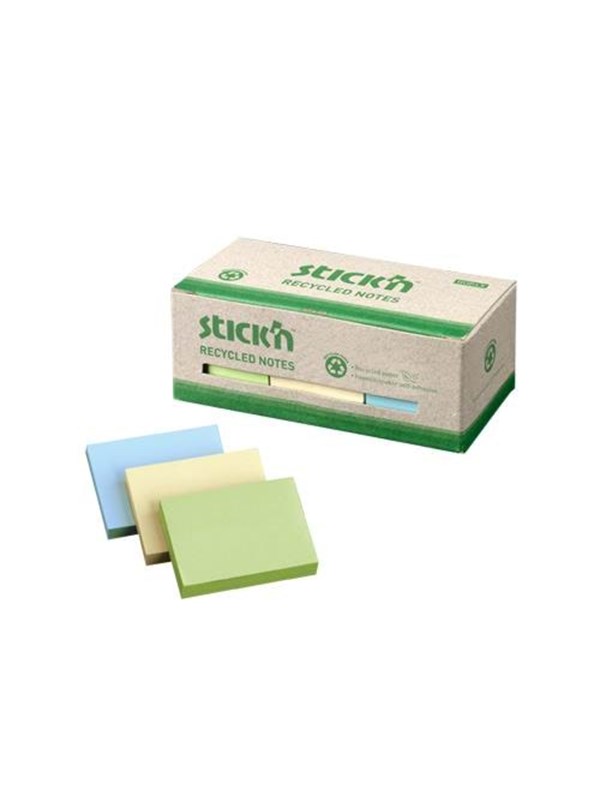 Selvklæbende Noter - 38 x 51 mm - 1200 Ark - Stick'n