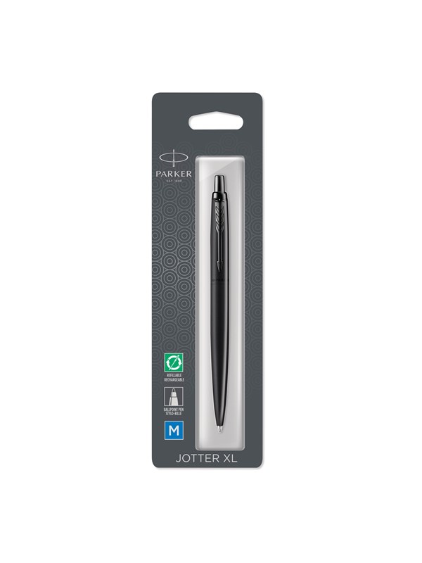 Parker Jotter XL Monokrom Sort BT Kuglepen - M Blå 1 stk.