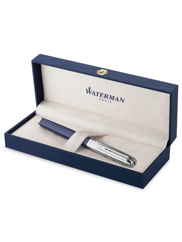 Waterman Undtagelse Fountain Pen - Blå Lak med Palladiumkant