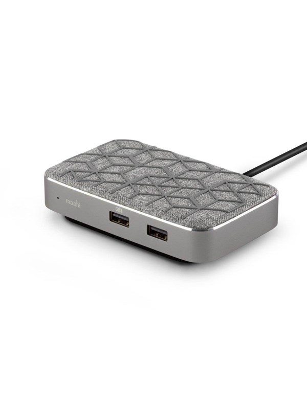 Moshi Symbus Q - USB-C Hub med Qi Opladning