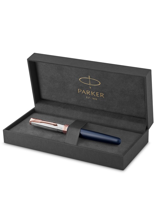 Parker Sonnet fyldepen | Mt. Fuji Edition | Blå & sølv