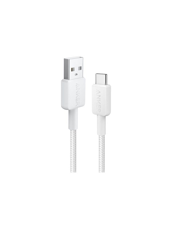 Anker 322 - USB-C til USB-A kabel - 0,9 m - Hvid