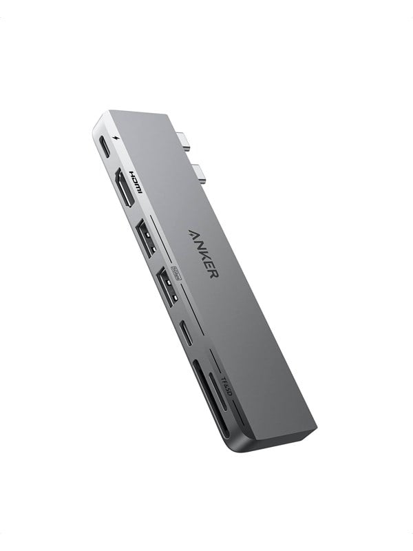 Anker 547 USB-C Hub (7-i-2 til MacBook) - Grå