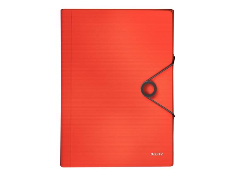Leitz A4 Projektmappe Solid i Rød - 250 Blad Ordner