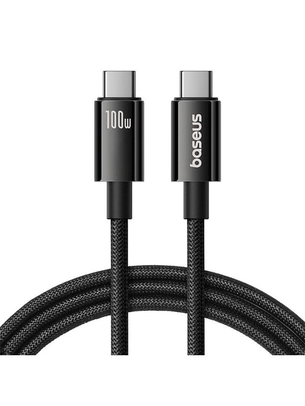 Baseus USB-C til USB-C Kabel 100W - Hurtig Opladning 1,5m