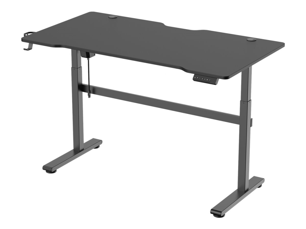 Deltaco Gaming DT410 - Elektrisk Sidde/Stå Skrivebord - Sort