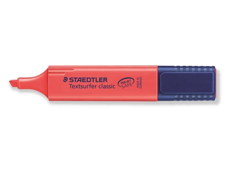 Tekstmarker Staedtler 364 Rød Textsurfer Classic - (10 Stk.)