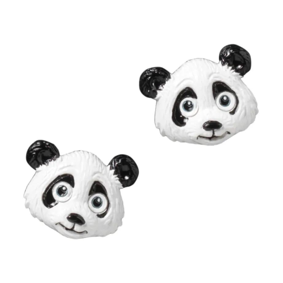 Super Stærke Magneter' Panda I Polyresin 2,8 X 2,4 Cm - (2 Stk.)
