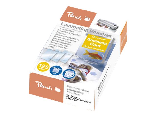 Peach - 125 Micron - 100-Pakke - Blank - 60 X 90 Mm Laminerings Poser