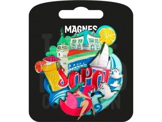 Pan Dragon Magnes I Love Poland Sopot Ilp-Mag-A-Sop-08