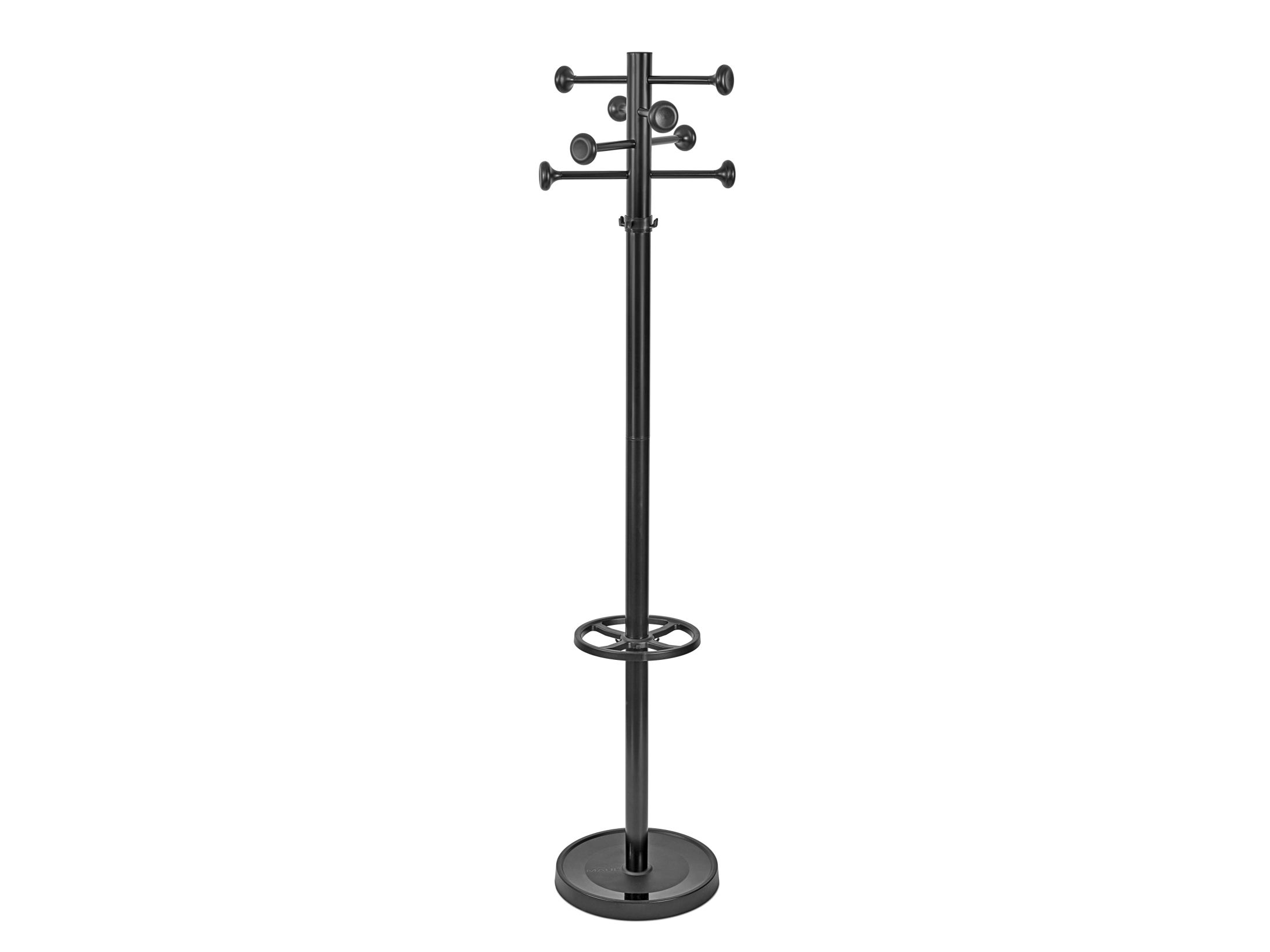 Maul 9406090 Garderobestativ Gulvstående 16 Kroge Sort (94060)