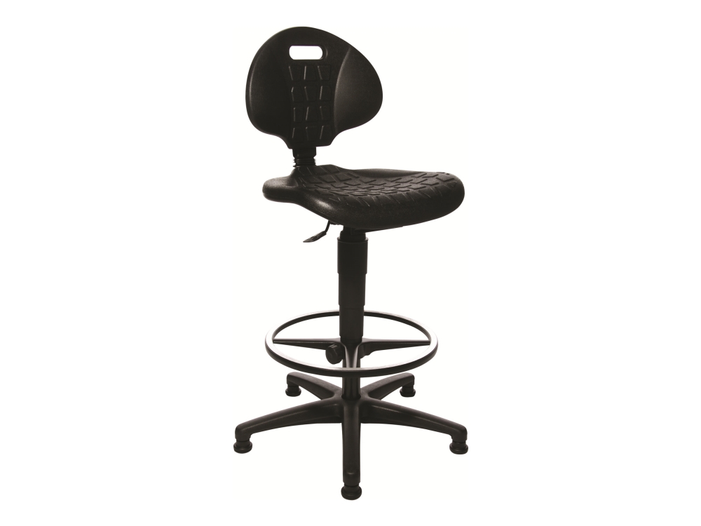 Topstar Tec 20 - Stol - Drejeled - Polyurethanskum - Sort