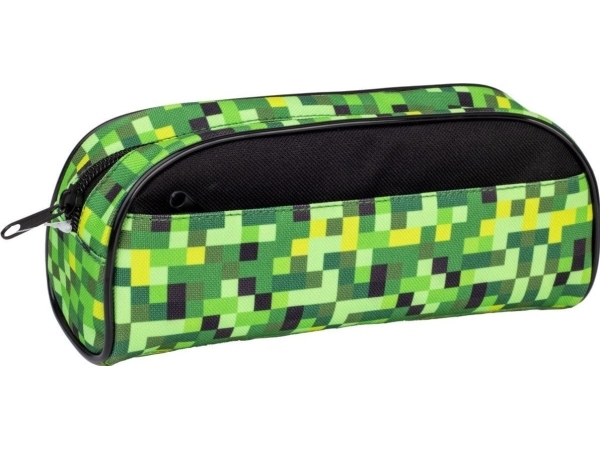 Pouch Pencil Case 2 Locks Pixi Green Happy Color