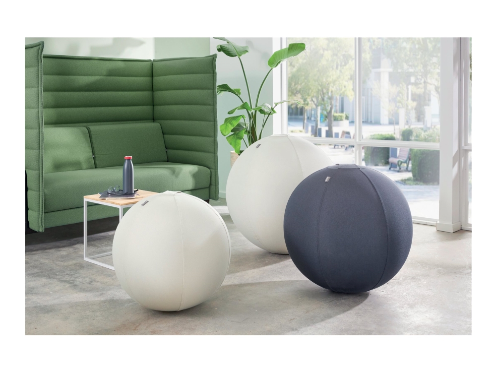 Leitz Ergo Active Balancebold 65 Cm Lys Grå - Med Stopfunktion