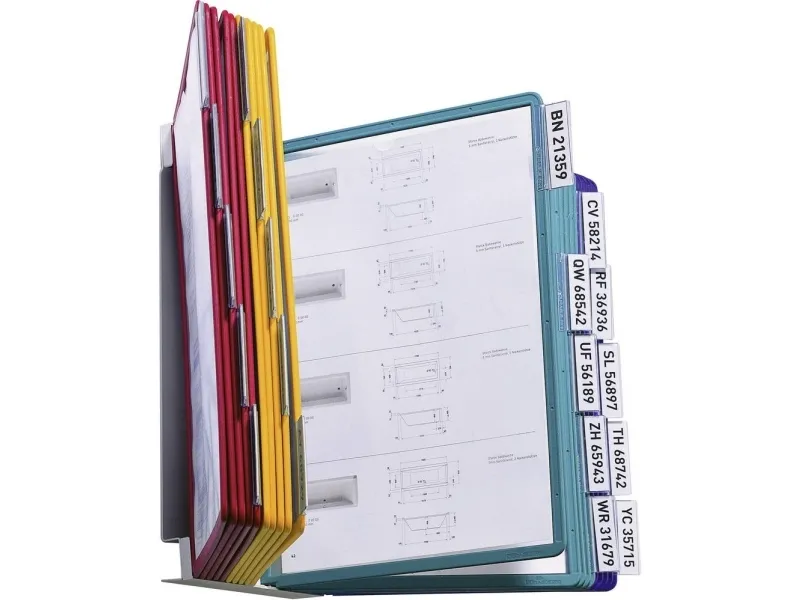 Registersystem Vario® Wall 20 - Til Vægmontering - Med 20 Stk. A4 Lommer