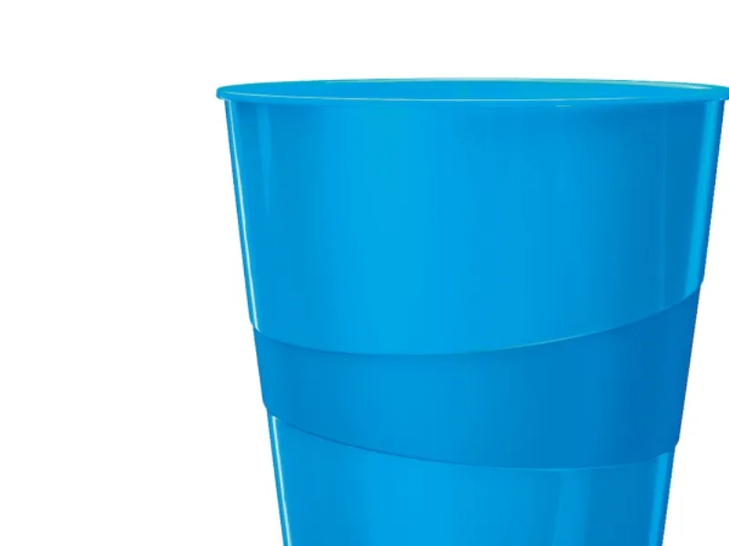 Leitz Wow - Papirkurv - 15 L - Håndtag - Polypropylen (Pp), Polystyren - Metalblå
