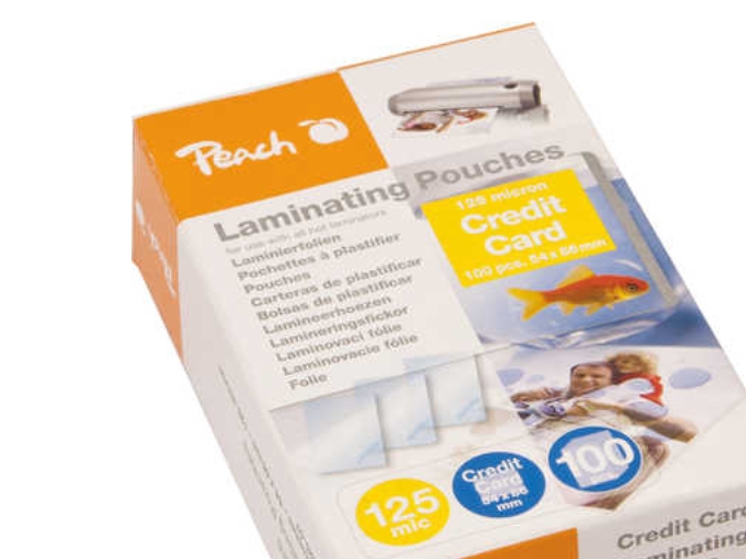 Peach - 125 Micron - 54 X 86 Mm Laminerings Poser