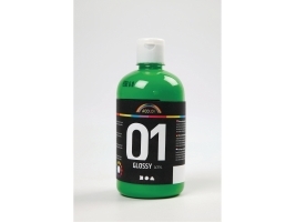 Akrylmaling A-Color 01 - Blank, Primærgrøn, 500 Ml
