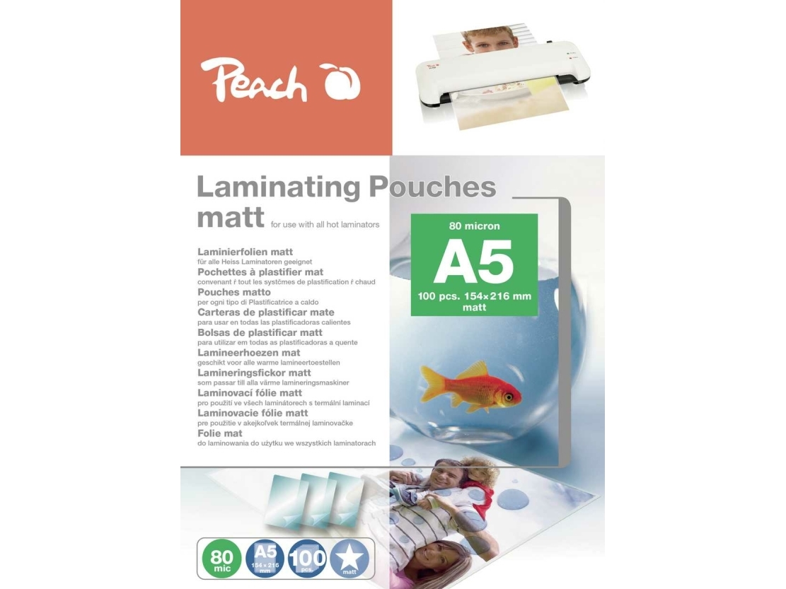 Peach S-Pp580-30, Transparent, Mat, A5, 0,08 Mm, 154 Mm, 216 Mm