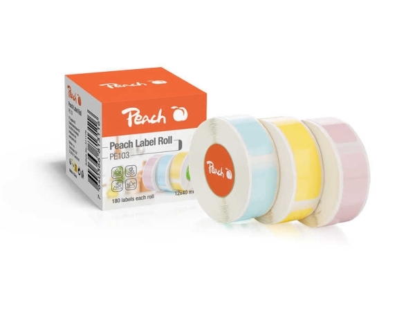 Peach Pe103, Hvid, Direkte Termisk, Bisphenol A (Bpa), 1,4 Cm, 4 Cm, 180 Stk