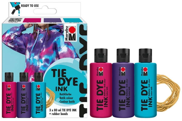 Tie Dye Blæksæt 3X80ml, Trend